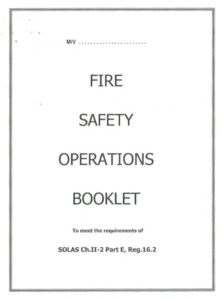 fire safety operation booklet