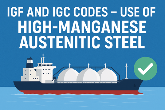 IGF and IGC Codes – Use of High-Manganese Austenitic Steel