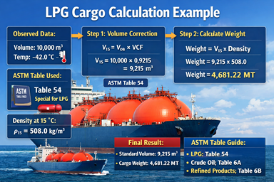 🚢 Cargo Calculations on Gas Tankers: A Complete Guide