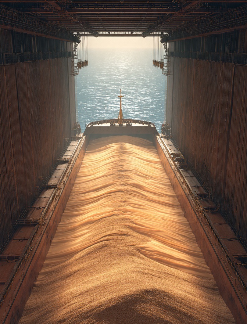 The separation of products in the holds of bulk carriers